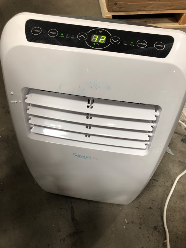 Photo 2 of 
SereneLife
8,000 BTU (4,000 BTU, DOE) Portable 3-in-1 Floor Air Conditioner with Dehumidifier in White for Rooms Up to 225 Sq. Ft