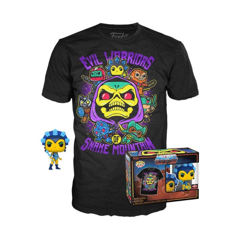 Photo 1 of Funko POP! and Tee Masters of the Universe Evil Lynn [Glows in the Dark] Medium T-Shirt Collectors Box Exclusive
(LARGE)