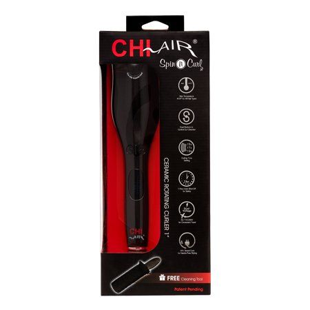 Photo 1 of CHI Spin N Curl Ceramic Rotating Curler - Matte Black
