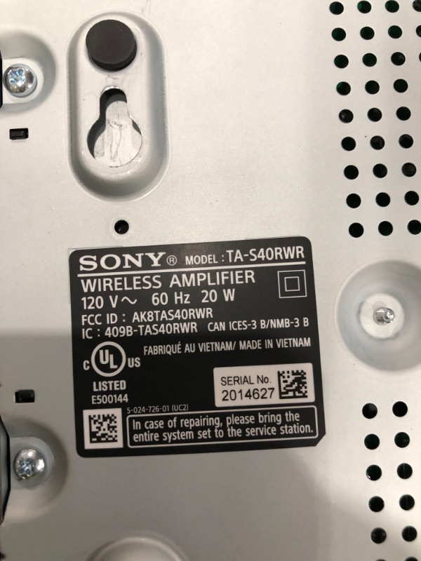 Photo 7 of **PARTS ONLY**BROKEN CONNECTOR**
Sony HT-S40R 5.1ch Home Theater Soundbar System
