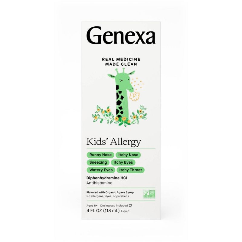 Photo 1 of 2 Pack Bundle of Genexa Kids' Allergy Diphenhydramine HCI Liquid - 4 Fl Oz
