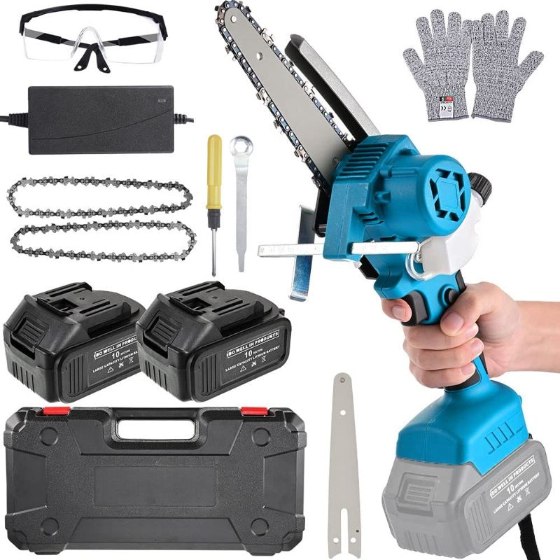 Photo 1 of Mini Chainsaw Cordless, BEARTAIN 6 Inch Battery Powered Chainsaw, Splash Guard & Switch Security Lock Portable Brushless Chainsaw, 21V 2.0Ah Power Chain Saws for Tree Wood Cutting
