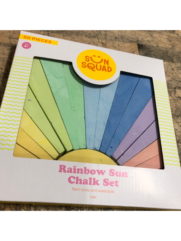 Photo 2 of 20pc Sidewalk Rainbow Sun Chalk - Sun Squad