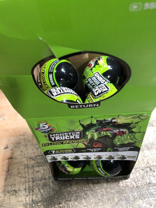 Photo 2 of 12 PACK*** Surprise Monster Trucks Glow Riders Series 2 Mystery Collectible Capsule