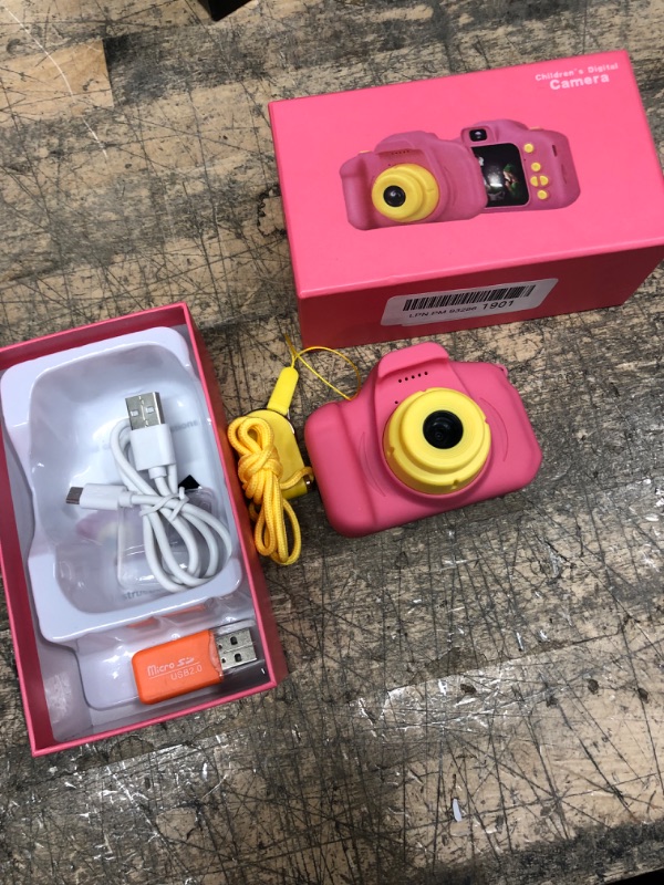 Photo 1 of Desuccus Kids Camera Toys for Girls HD 1080p Camera for Kids Little Girls Camera Toy Video Digital Camera for Girls Christmas Birthday Gifts for Girls Age 3-8 Year Old 32GB SD Card 5 Fun Games (Pink)