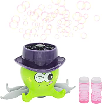 Photo 1 of Crocichi Novel Octopus Bubble Machine, Professional Bubbles Maker for Kids Toddler, Battery Operated Bubble Blower for Party Birthday Gift Outdoor