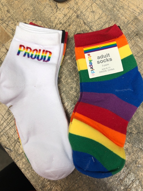 Photo 1 of 6 PAIRS OF PRIDE SOCKS 