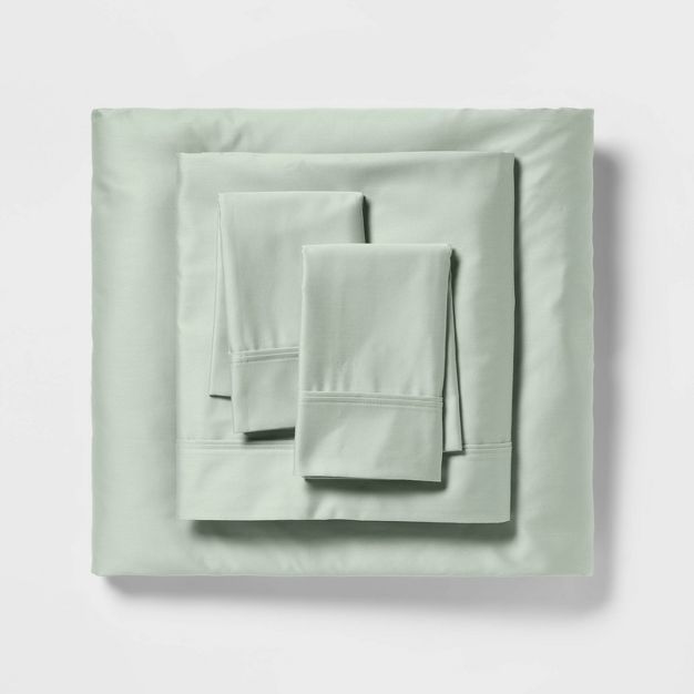 Photo 1 of 400 Thread Count Solid Performance Sheet Set - Threshold™ TWIN / TWINXL