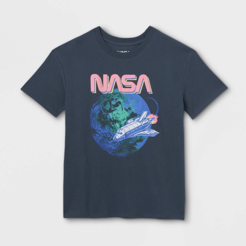 Photo 1 of Kids' NASA Oversized Graphic T-Shirt - Art Class™ Charcoal Gray SIZE XL