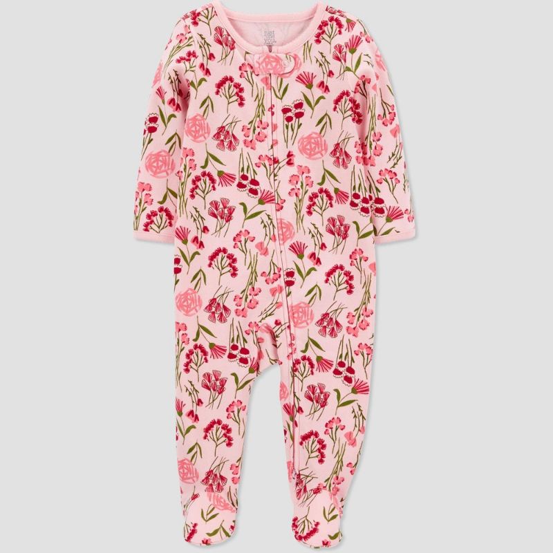 Photo 1 of Baby Girls' Floral Footed Pajama - Just One You® Made by Carter's (NewBorn)
