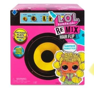 Photo 1 of 2 PACK - LOL Surprise Remix Hair Flip Dolls - 15 Surprises With Hair Reveal & Music, Great Gift for Kids Ages 4 5 6+
