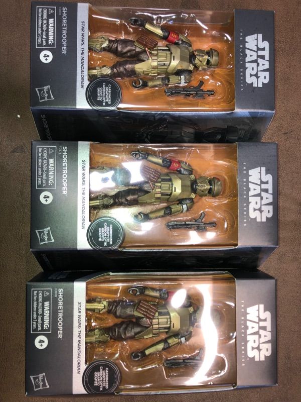 Photo 2 of 3 pack-- Star Wars The Black Series Carbonized Collection Shoretrooper 