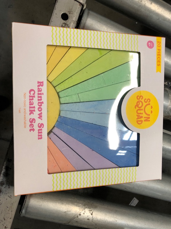 Photo 2 of 4 OF- 20pc Sidewalk Rainbow Sun Chalk Set - Sun Squad
