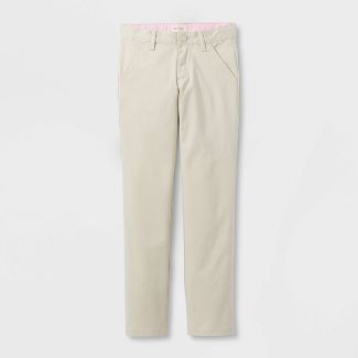 Photo 1 of 2 Pack Girls' Straight Fit Uniform Chino Pants--Size 14