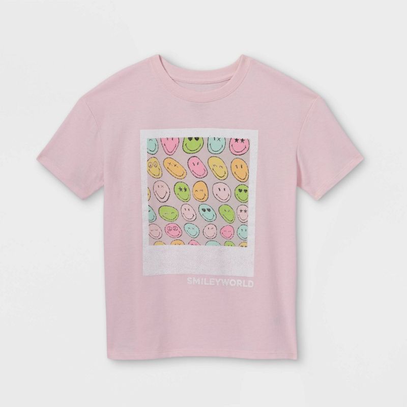 Photo 1 of 2 Pack Kids' Smiey Oversized Graphic T-Shirt - Art Cass--SizeXL
