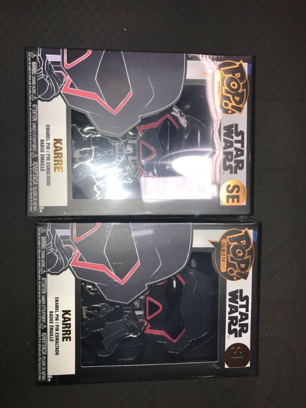 Photo 2 of 2 pack Star Wars Karre CHASE Exclusive Funko Enamel POP Pin 2022
