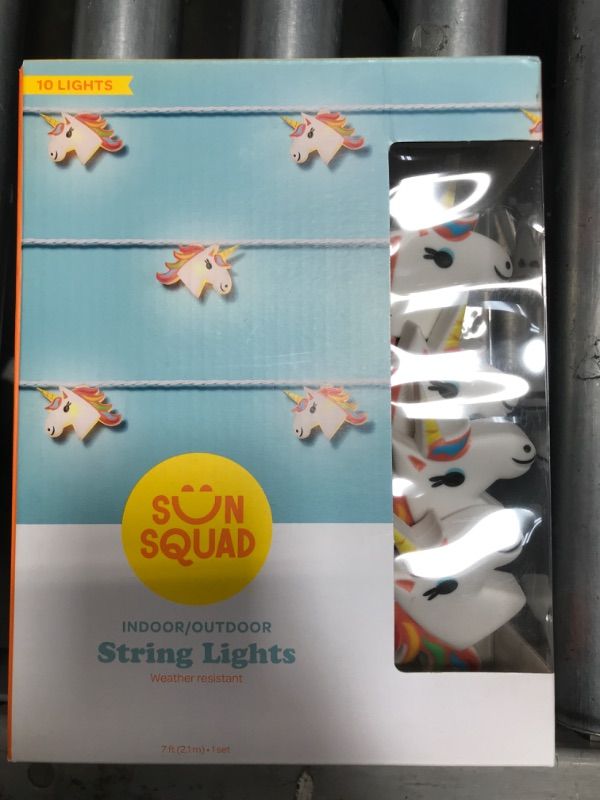 Photo 2 of 10ct Incandescent Unicorn Mini Lights - Sun Squad™
