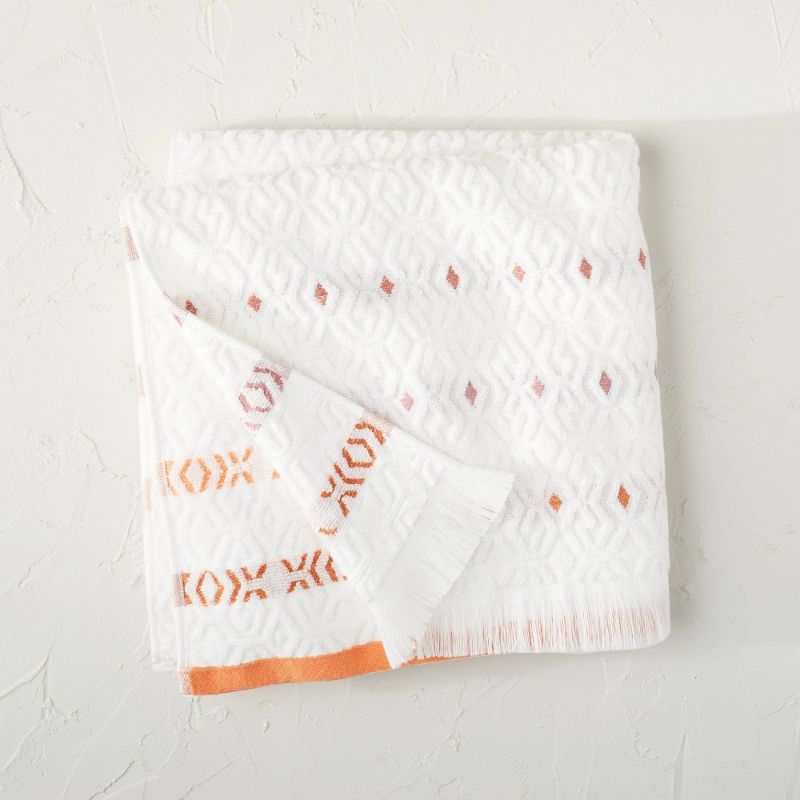 Photo 1 of 2 of- Geo Fringe Striped Bath Towel - Opalhouse™ designed with Jungalow™

