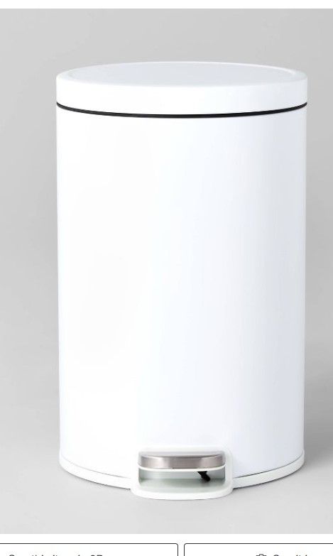 Photo 1 of 12L Round Step Trash Can - Brightroom™


