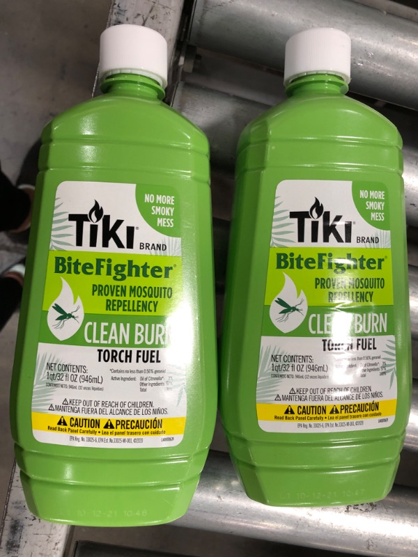 Photo 2 of 32oz Clean Burn BiteFighter Torch Fuel -TIKI---2 pack 

