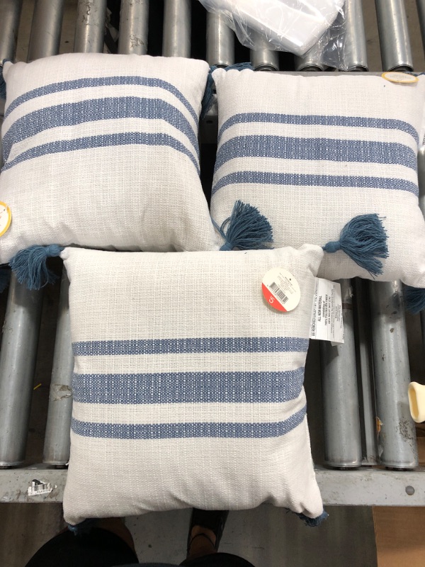 Photo 1 of 14" decorative pillow - 3 pack blue 
