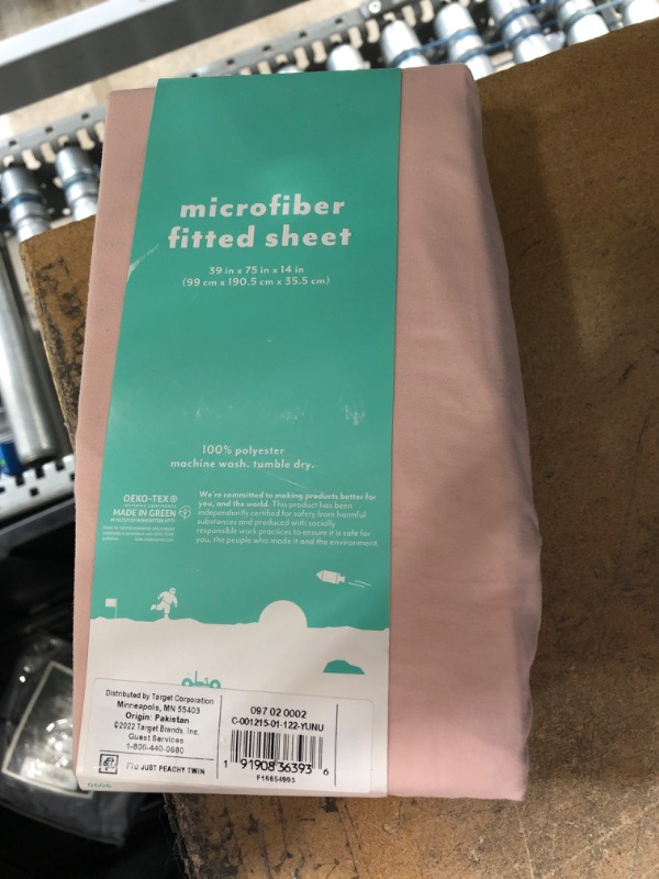 Photo 2 of **BUNDLE OF 4**
--2 Twin Solid Fitted Sheet Separates Pink - Pillowfort 39" x 75" x 14"
--2 Full Solid Fitted Sheet Separates Pink - Pillowfort 54" x 75" x 14"