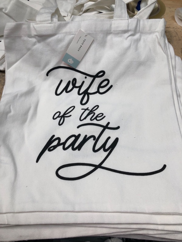 Photo 1 of 8 pk-wife of the party tote bags 