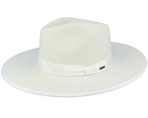 Photo 1 of Brixton Womens Jo Rancher Fedora, Off White, Small US
