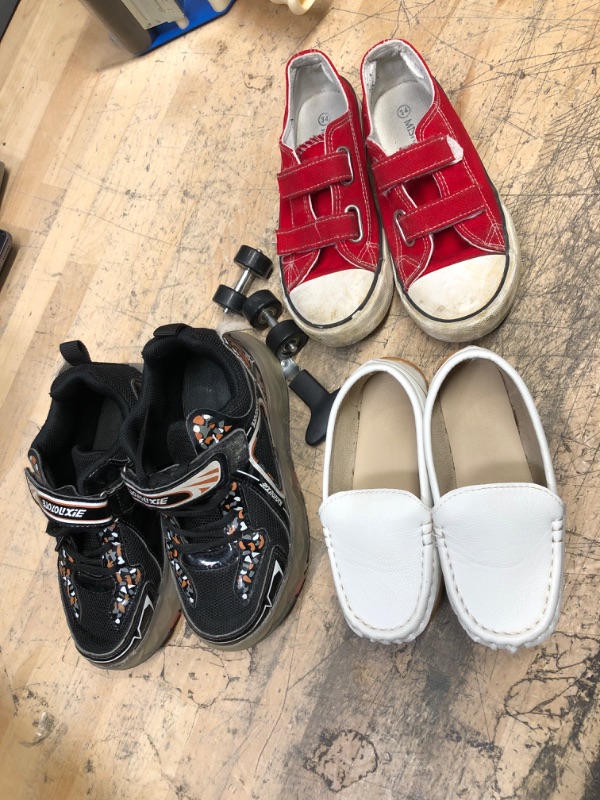 Photo 1 of Bundle of assorted kids shoes  (3 pairs ) sizes 28c ; 34 C ;32 C 