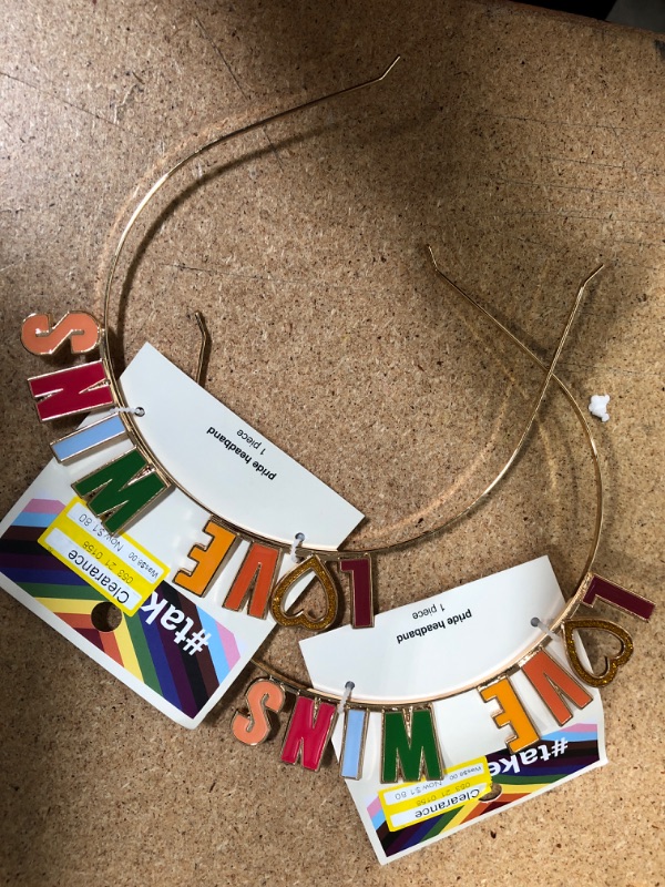 Photo 1 of 2- Love Wins Metal Headband