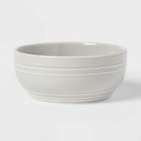 Photo 1 of 24oz Stoneware Westfield Cereal Bowl - Threshold™, gray, pack of 4