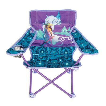 Photo 1 of Disney Raya and the Last Dragon Portable Fold N Go Chair with Carry Bag for Kids Great for Soccer Camping and Most Outdoor and Indoor Activities
