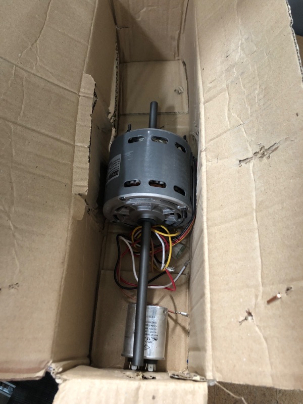 Photo 2 of [FBA] FASCO Produced Amazon Fulfilling D1092 Motor for RV with a FASCO Recommended Capacitor by OEM Mania Air Conditioner Motor 1/3 HP, 115 Volts, 1675 RPM, 2 Speed, 3.4 Amps, Double Shaft
