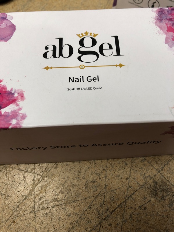 Photo 1 of abgel box of 21 bottles of gel polish