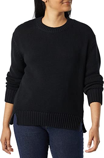 Photo 1 of Daily Ritual Women's Oversized Long-Sleeve Boxy Crewneck Sweater SIZE XS