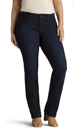 Photo 1 of size : 22w - Lee Women's Plus Size Flex Motion Regular Fit Straight Leg Jean
