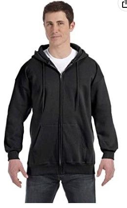 Photo 1 of size: xl - Hanes Adult Fleece Full-Zip Hoodie
