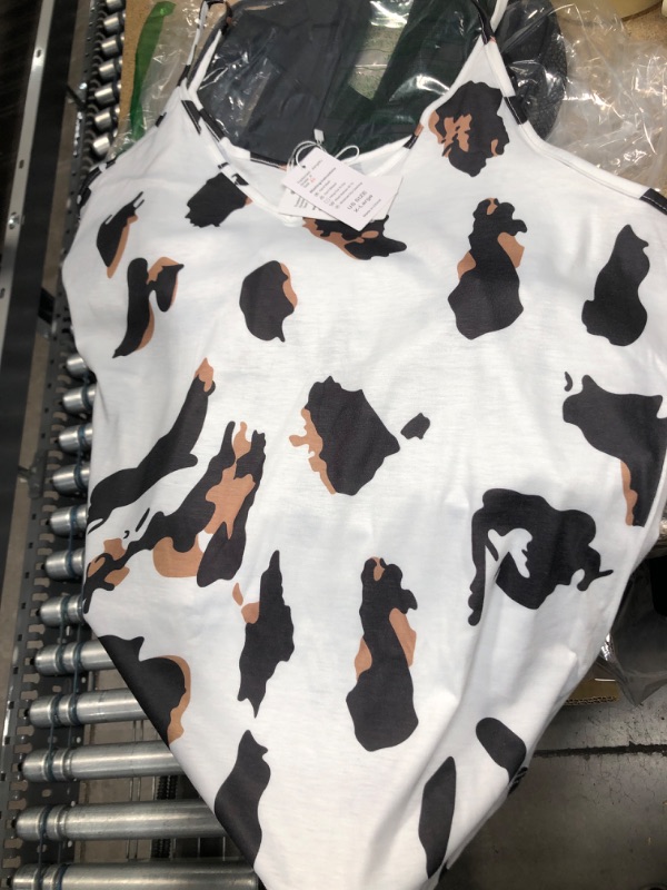 Photo 1 of cow print spaghetti strap xl