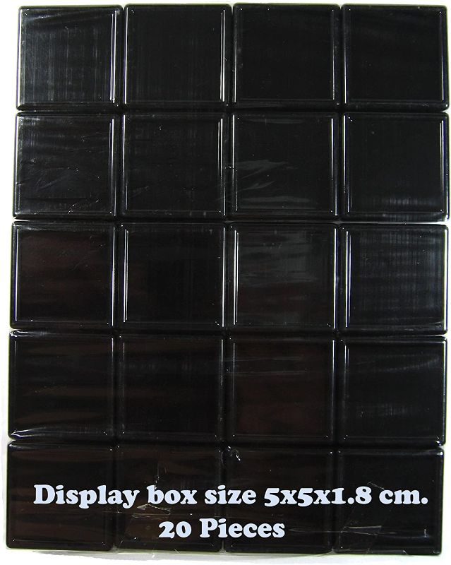Photo 2 of  Black Top Glass Display Box Gemstone Diamond CZ Stone Coin Jar
Brand: GOLbox A