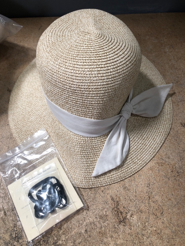 Photo 1 of FURTALK Sun Hats for Women Wide Brim Straw Hat Beach Hat UPF UV Foldable Packable Cap for Travel