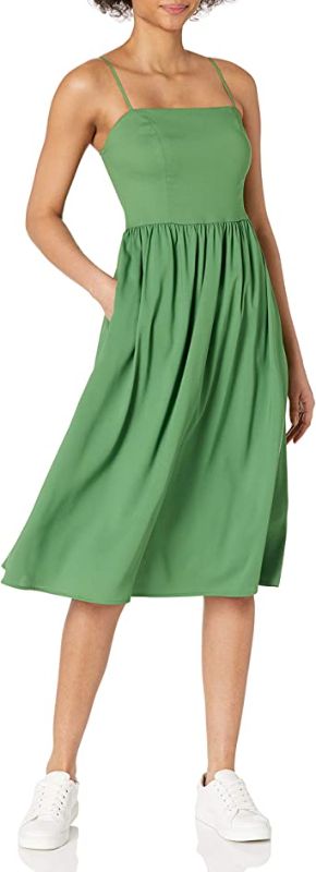 Photo 1 of Goodthreads Women's Georgette Smock-Back Cami Midi Dress SMALL