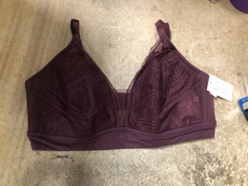 Photo 3 of ****BUNDLE OF 2**** Women's Lace Padded Bralette - Auden™ XXL + Women's Satin Sleep Camisole - Stars Above™ XXL