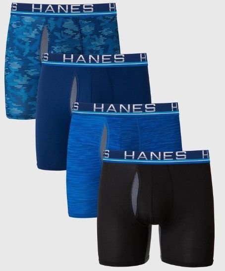 Photo 2 of ****BUNDLE OF 7****  Men's Short Sleeve 3pk Crew-Neck T-Shirt MEDIUM - Goodfellow & Co™ + 4 PAIRS OF HANES BOXER BRIEFS MEDIUM