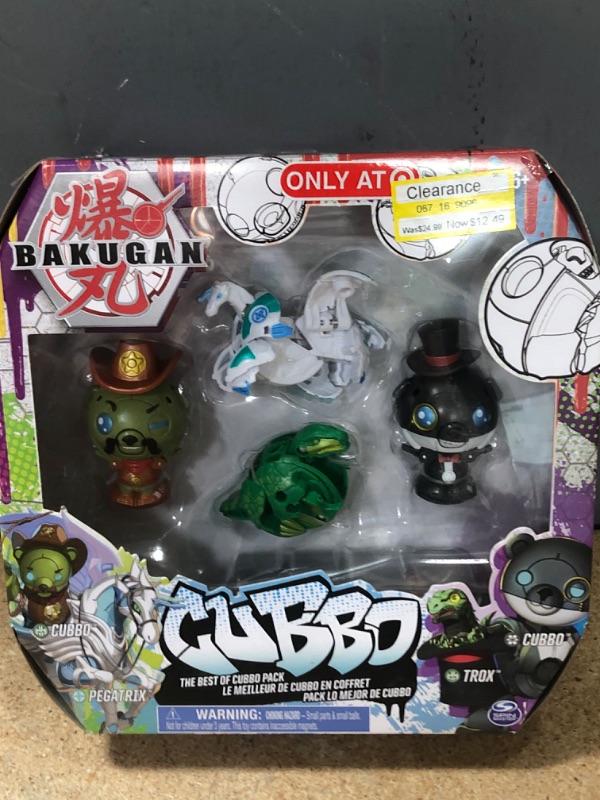 Photo 1 of Bakugan Battle Planet the Best of Cubbo Figure 4-Pack (Cubbo Pegatrix Cubbo Trox)