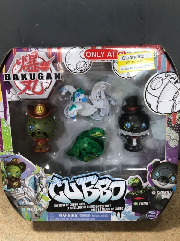 Photo 2 of Bakugan Battle Planet the Best of Cubbo Figure 4-Pack (Cubbo Pegatrix Cubbo Trox)