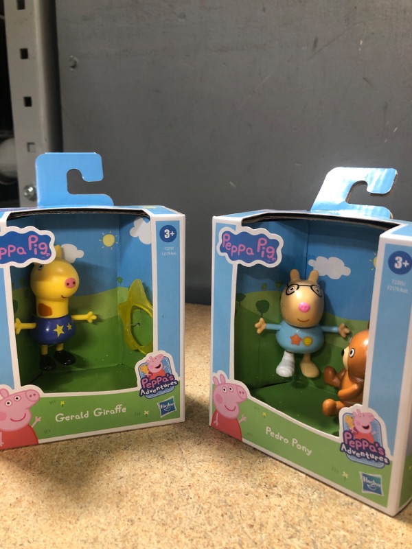 Photo 3 of 2 PACK Peppa Pig Peppa’s Fun Friends Preschool Toy, Pedro Pony Figure AND Peppa Pig Peppa S Fun Friends Preschool Toy Gerald Giraffe Figure