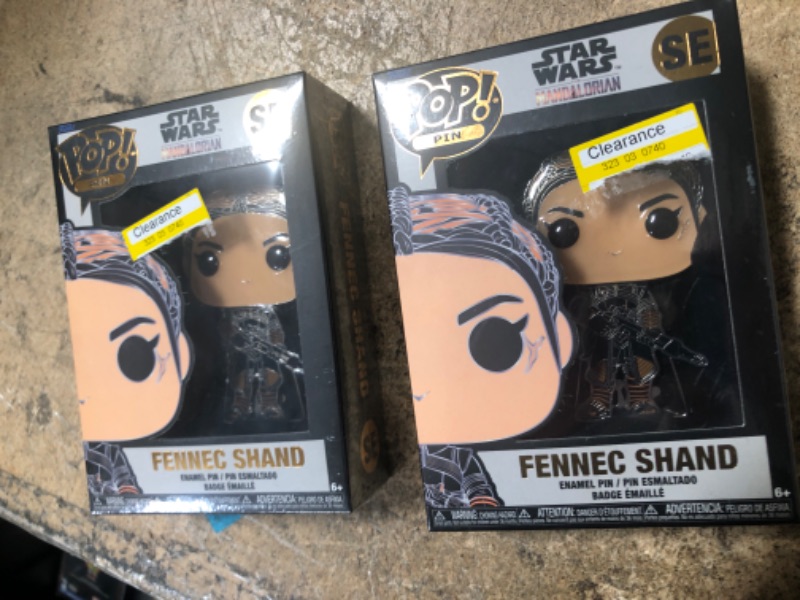 Photo 2 of 2 PACK Funko Pop! Pin: Star Wars Mandalorian FENNEC SHAND SE SG 