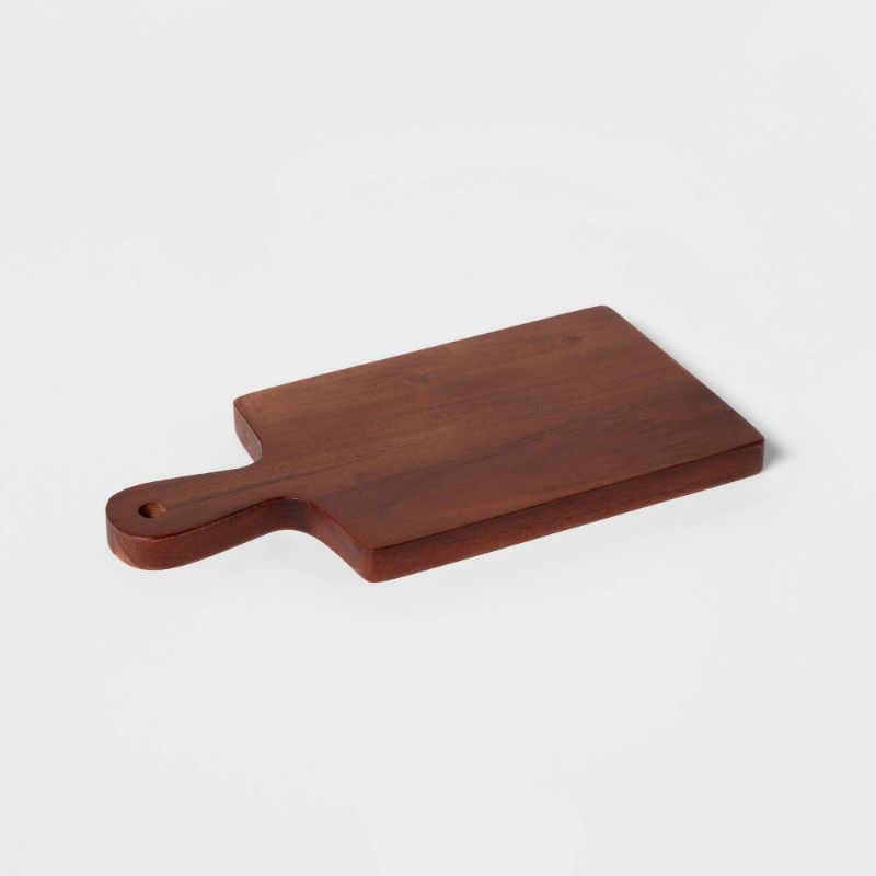 Photo 1 of 10" x 5" Wooden Single Serve Mini Cheese Board - Threshold™ (3 pack)
