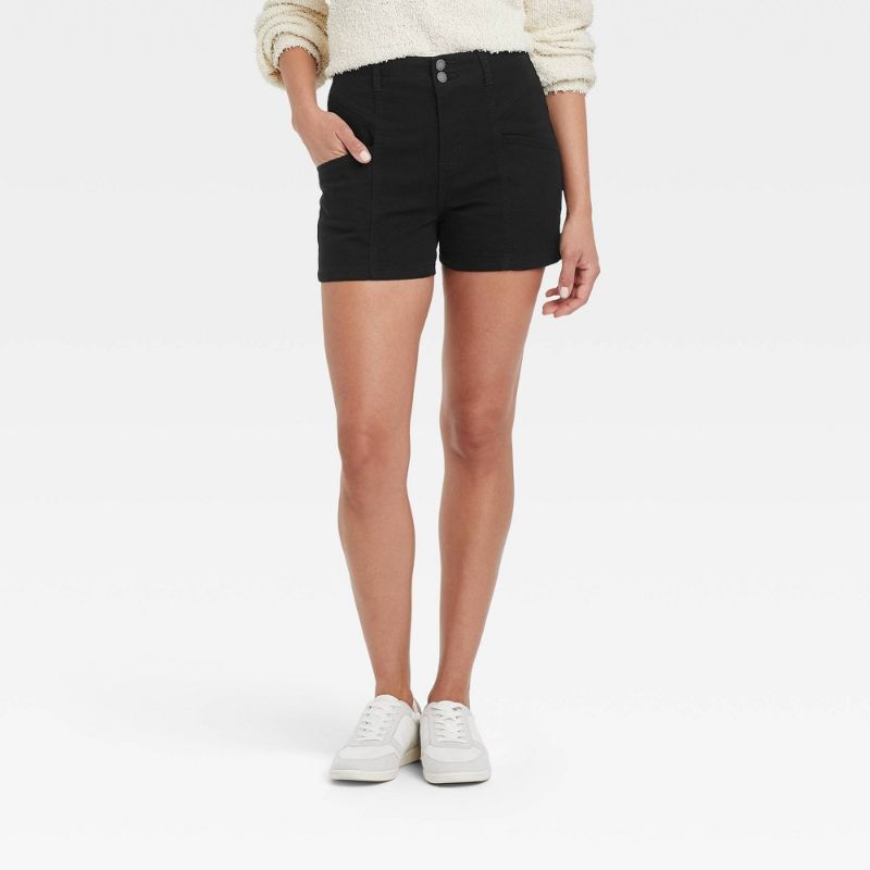 Photo 1 of ***Size: 0*** Women's High-Rise Cargo MIDI Shorts - Universal Thread™
