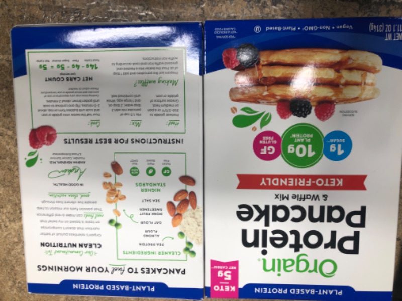 Photo 2 of ***2 Pack*** EXP: 09/16/2022Orgain Protein Pancake & Waffle Mix